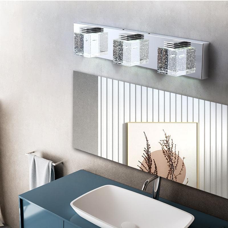 3-Light Chrome LED Vanity Light