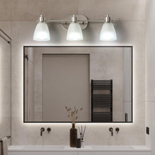 3-Light Frosted Glass Vanity Light