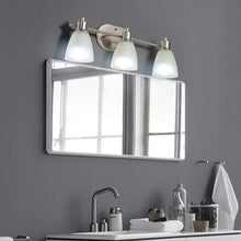 3-Light Frosted Glass Vanity Light