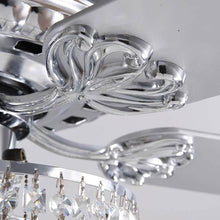 3 - Tier Raindrop Crystal Ceiling Fan with Remote Control