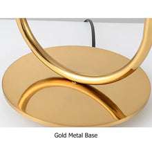 Gold Frame White Glass Globe Table Lamp - Details