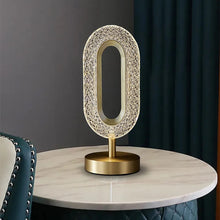 Elegant Ovated Ring LED Table Lamp - Luxury Design - Living Room
