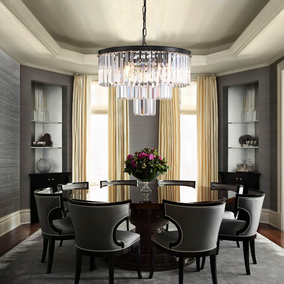 Modern 3-Tier Crystal Chandelier - Pendant Light | Sofary Lighting