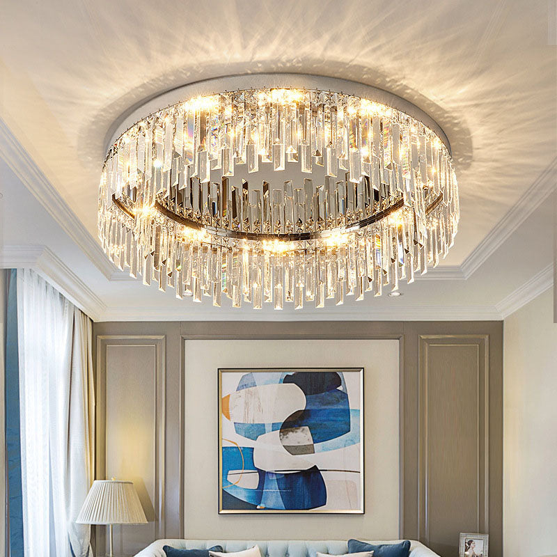 Irregular Crystal Flush Mount Ceiling Light | Modern | Sofary