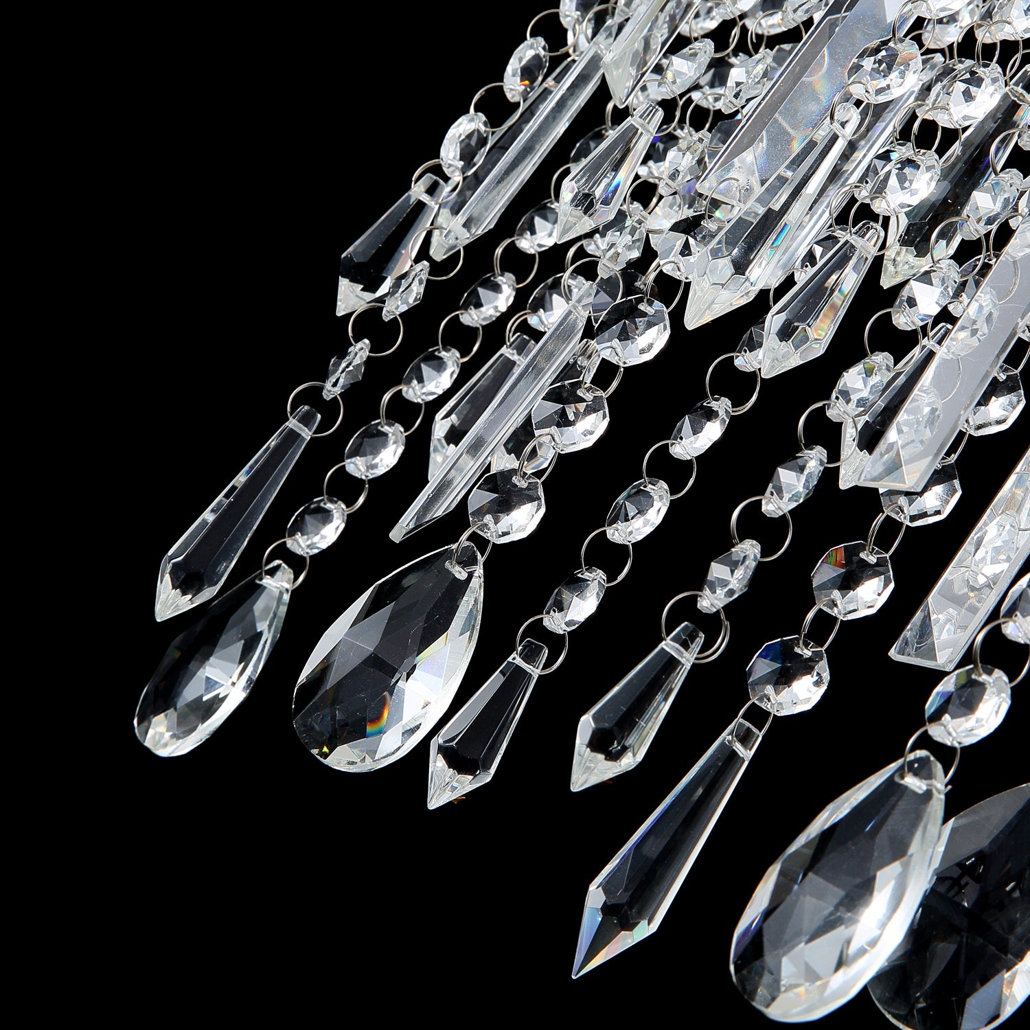 Tassels Linear Crystal Chandeliers Lights - parts