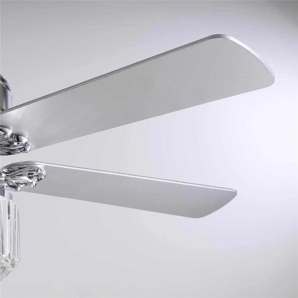 Luxury 5 - Blade Crystal Ceiling Fan with Remote Control