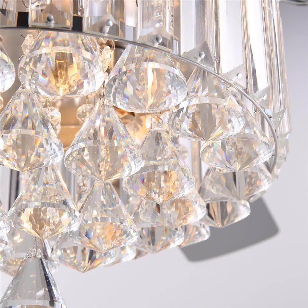 52" Luxury 5 - Blade Crystal Ceiling Fan with Remote Control