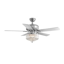 5 - Blade Crystal Ceiling Fan with Remote Control