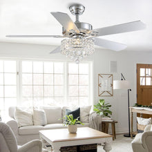 5 - Blade Luxury Crystal Ceiling Fan with Remote Control
