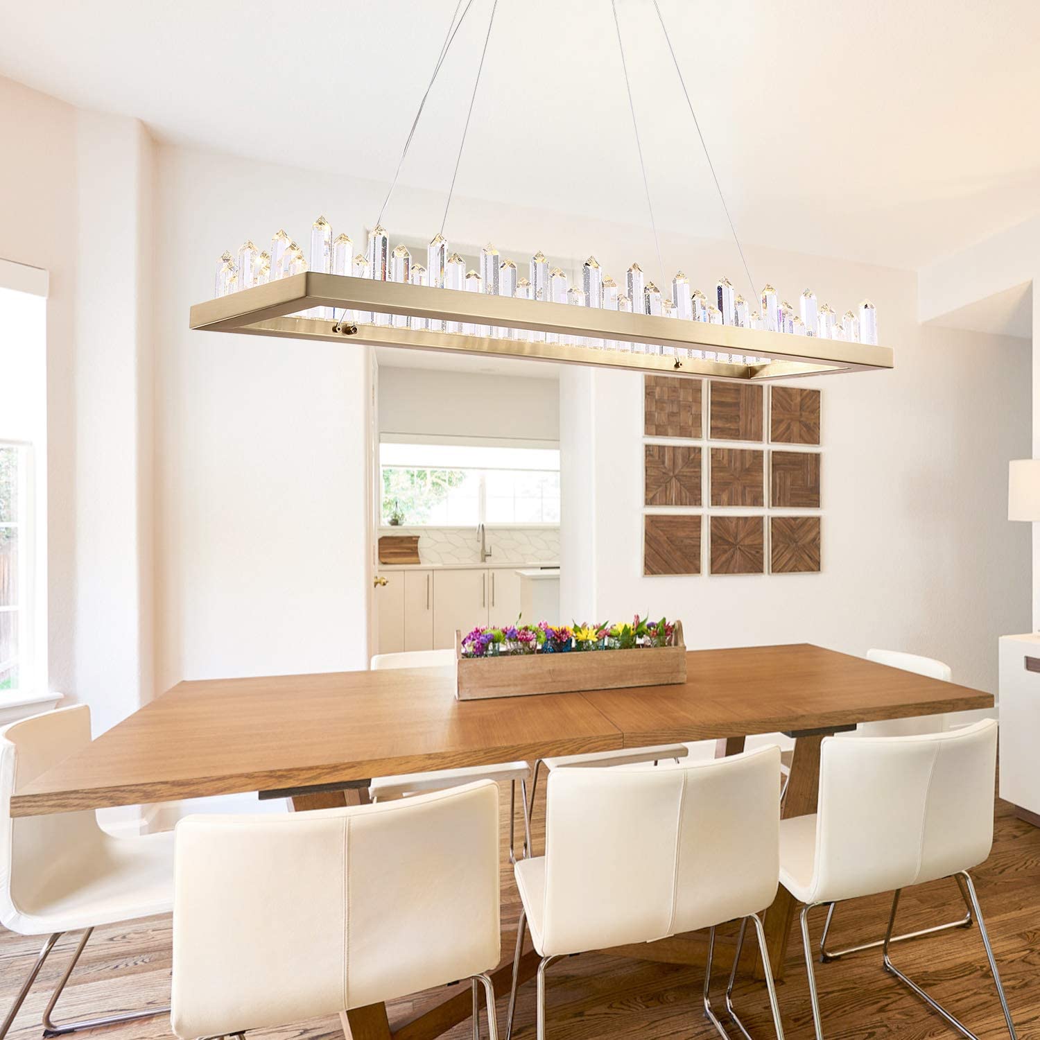 Rectangle Iceberg Crystal Chandelier