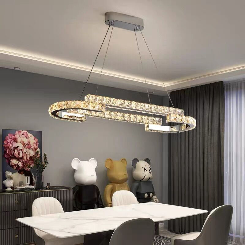 One Ring Oval Dimmable LED Chandelier - Dining Room | Sofary