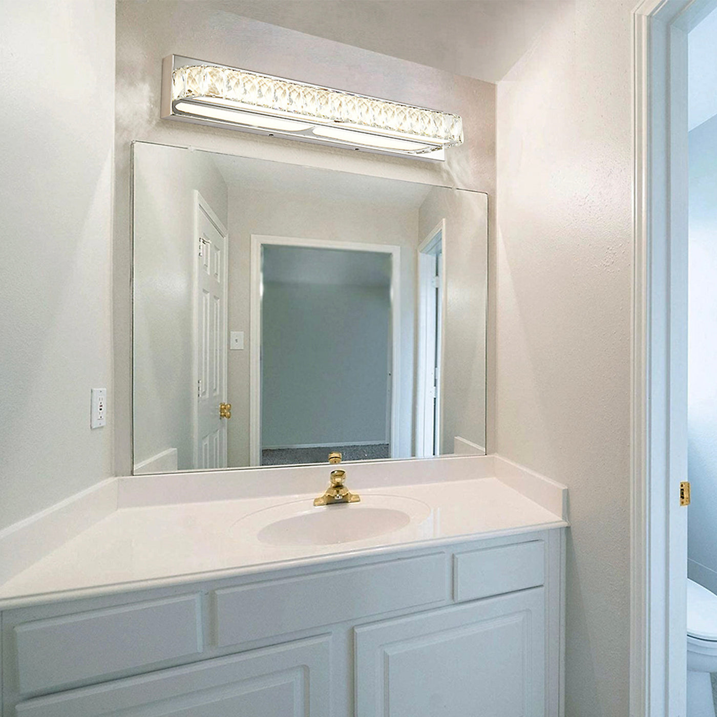 Acrylic lampshape Dimmable LED Crystal Vanity Light Sofary Lighting