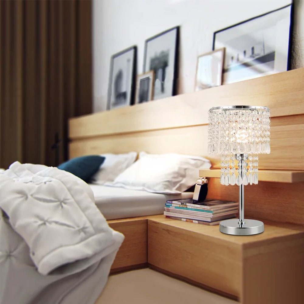Bedside Crystal Table Lamp - Bedroom