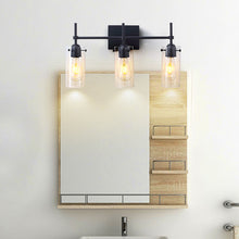 Black Clear Glass Modern Vanity Light - Bathroom | Sofary