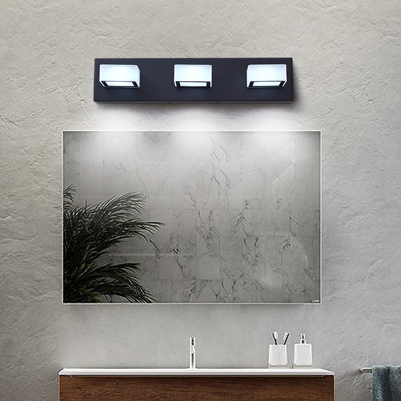 Black LED Modern Vanity Light - Bathroom | Sofary
