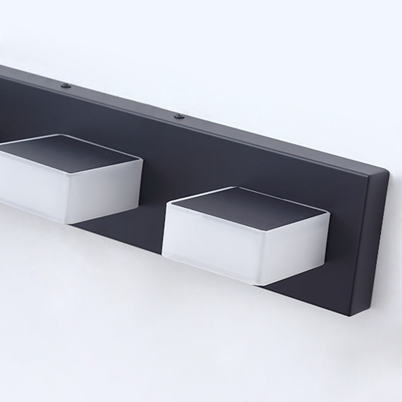 Black LED Modern Vanity Light - Detail | Sofary