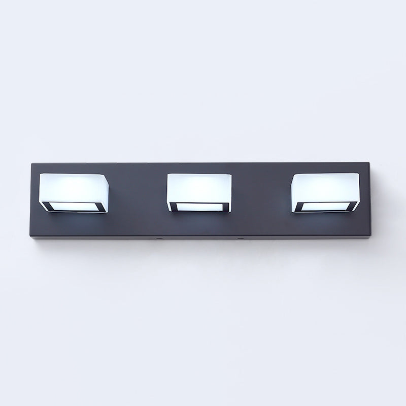 Black LED Modern Vanity Light