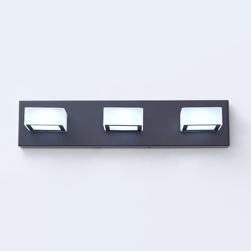 Black LED Modern Vanity Light