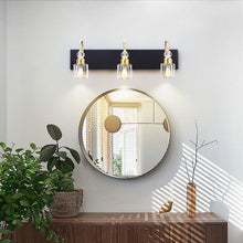 Black and Gold Crystal Vanity Light - Bathroom | Sofary