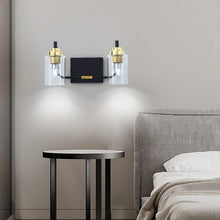 Black and Gold Glass Vanity Light - Bedroom | Sofary