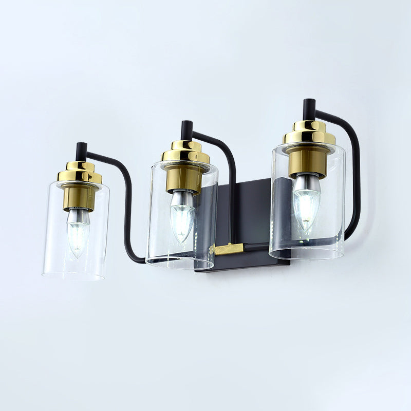 Black and Gold Glass Vanity Light | Sofary