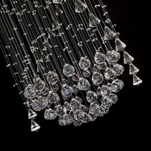Double Spiral Clear Crystal Chandelier With Three Spheres - Detail | Sofary