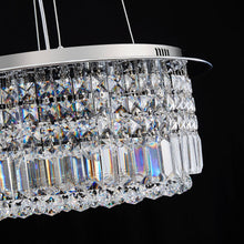 Modern Round Drum Crystal Chandelier - Crystal Detail | Sofary
