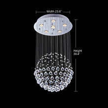 Raindrop Crystal Chandelier - Single Sphere