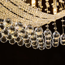 Boat Shape Luxury Crystal Chandelier - Modern Ceiling Light - detail| Sofary