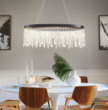 Oval Crystal Raindrop Chandelier - Dining Room | Sofary