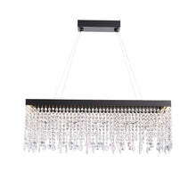 Rectangle Crystal Raindrop Chandelier - White Background | Sofary
