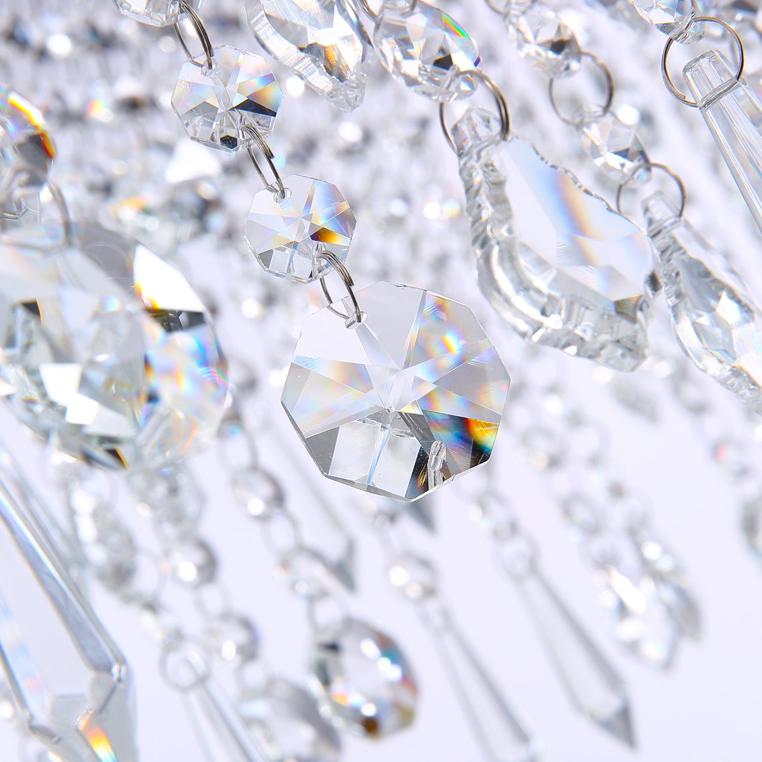 Rectangle Crystal Raindrop Chandelier - Detail | Sofary