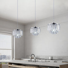 Clear Crystal  Linear Pendant Light - Kitchen Island | Sofary