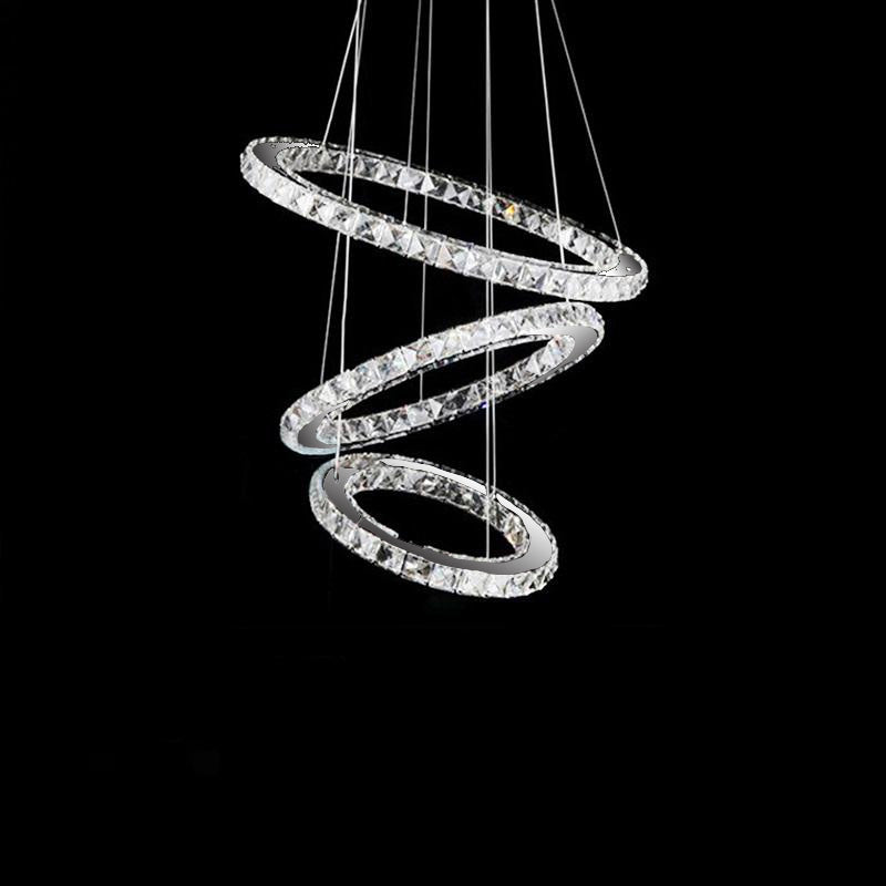 Crystal Ring Chandelier - Multi Ring Choice - Sofary Lighting