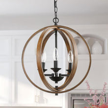 Dark Bronze Orb Chandelier - Rustic Design  | Sofary