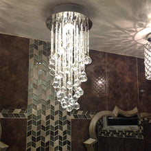 Mini Modern Spiral Style Rain Drop Chandelier - Bathroom