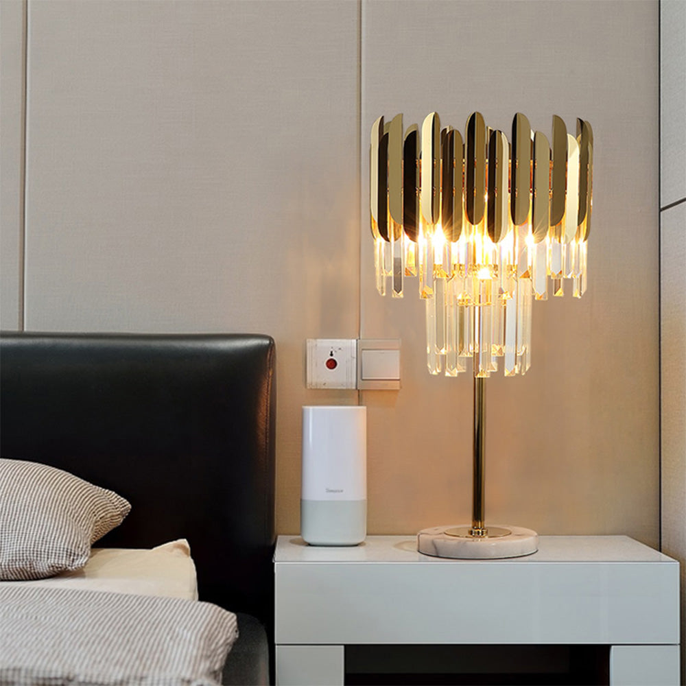 Modern Creative Crystal Bedside Table Lamp - Bedroom