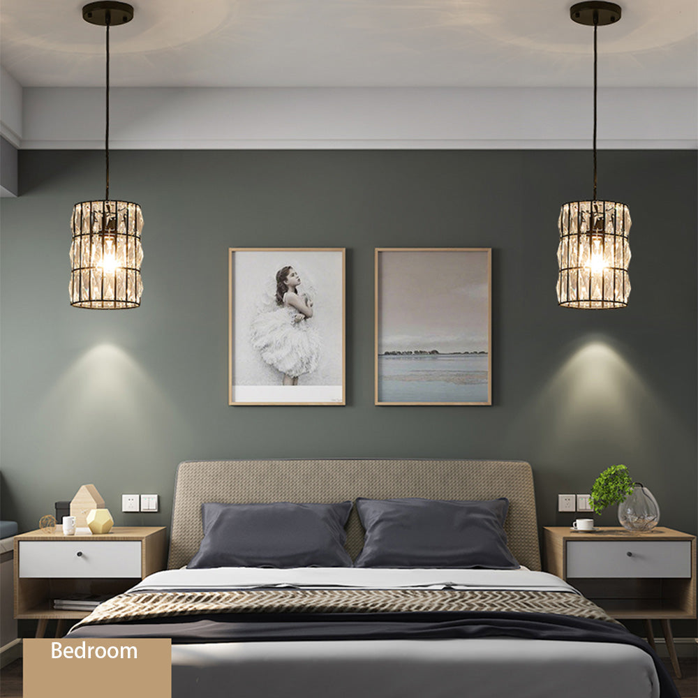 Modern Creative Crystal  Chandelier - Long Line Pendant Light - Bedroom