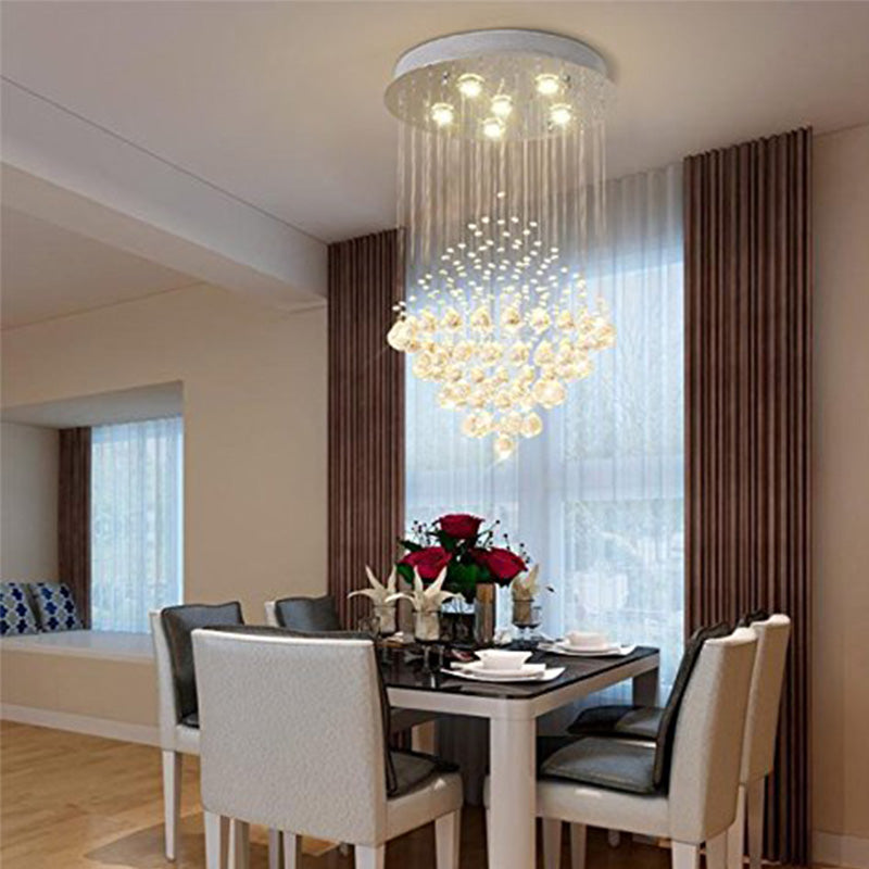 Adjustable Metal Hanging Cage Light Fixture Light Luxury