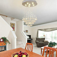 Elegant Raindrop Crystal Ball Chandelier - Dining Table Ceiling Lamp