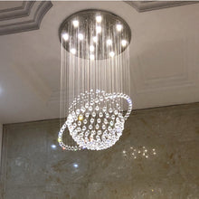 Modern Star Sphere Rain Drop Chandelier with Orbit