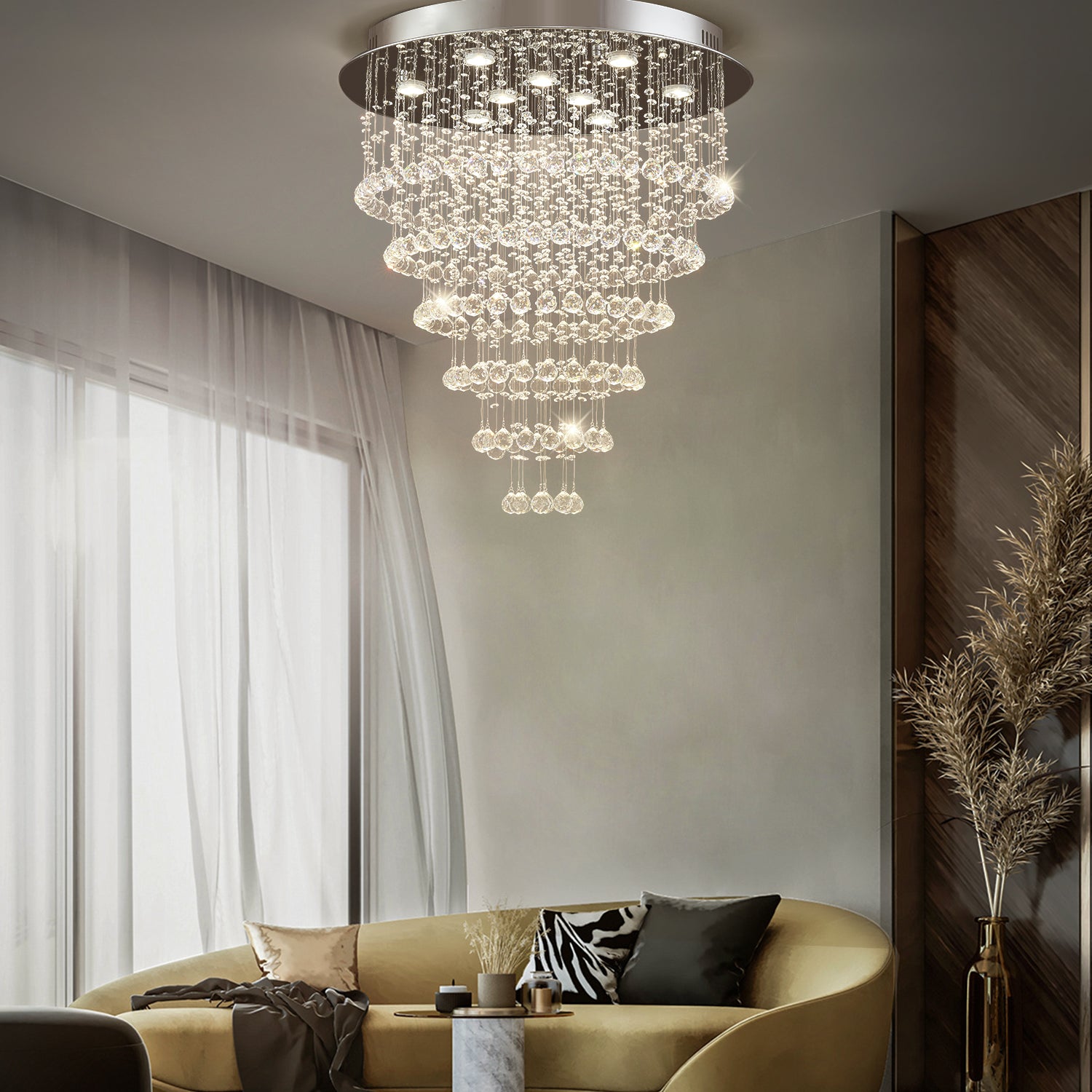 Crystal Ring Chandelier - Multi Ring Choice - Sofary Lighting CH003-A