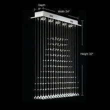 Pyramid Crystal Raindrop Chandelier - Ceiling Light