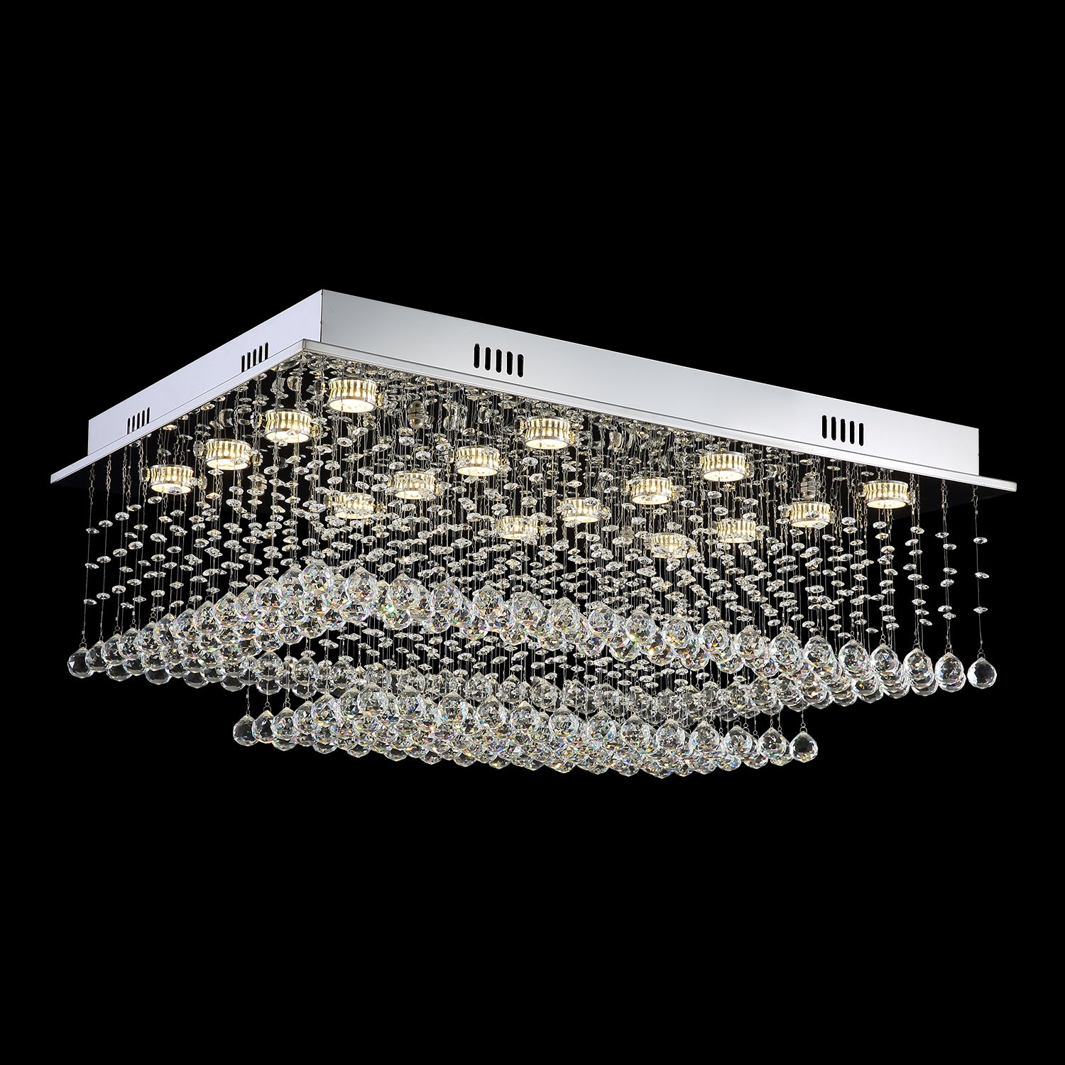 Rectangular Multi layer Cloud Design Crystal Chandelier | Sofary