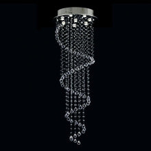 Spiral Raindrop Chandelier - raindrop lighting fixture Crystal Ceiling Light