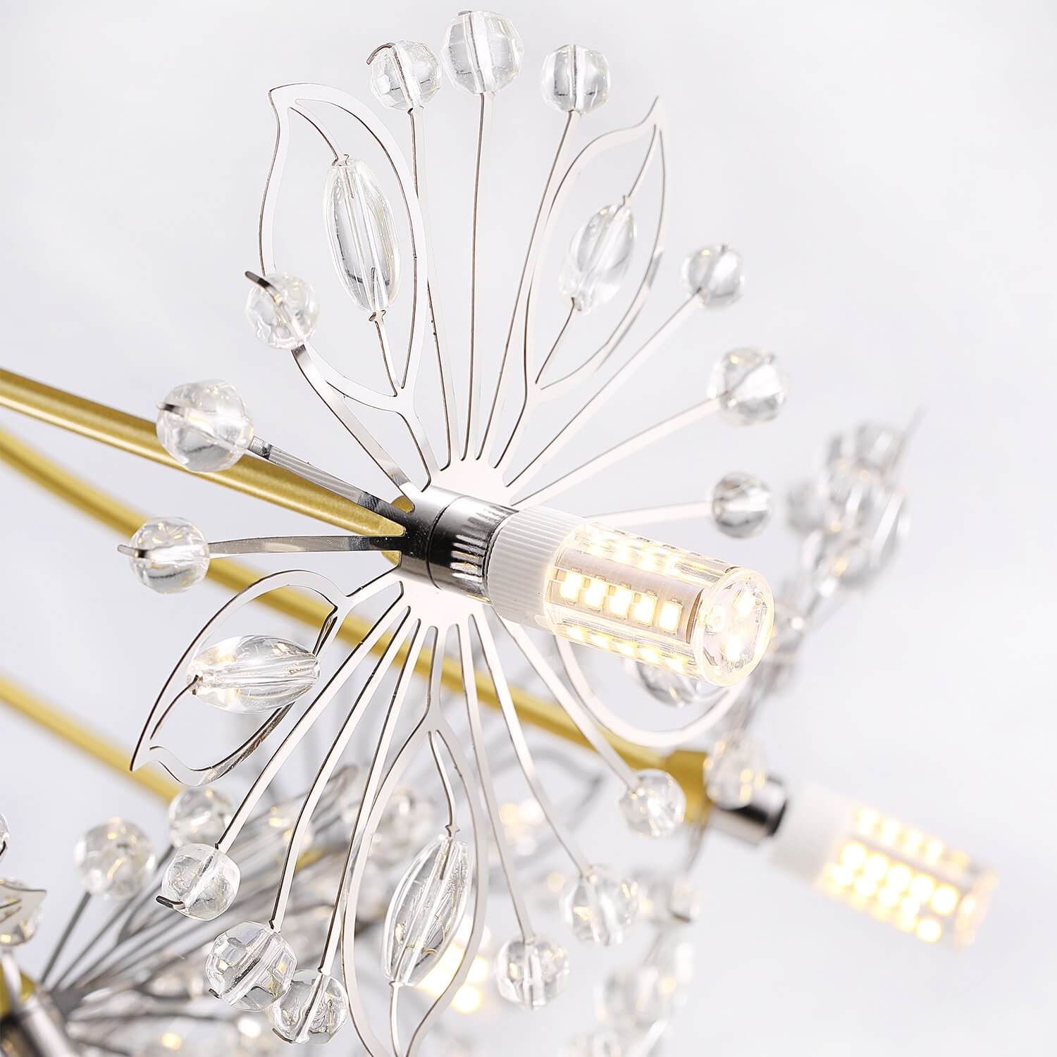 Unique Dandelion Crystal Pendant Light - Crystal Detail | Sofary