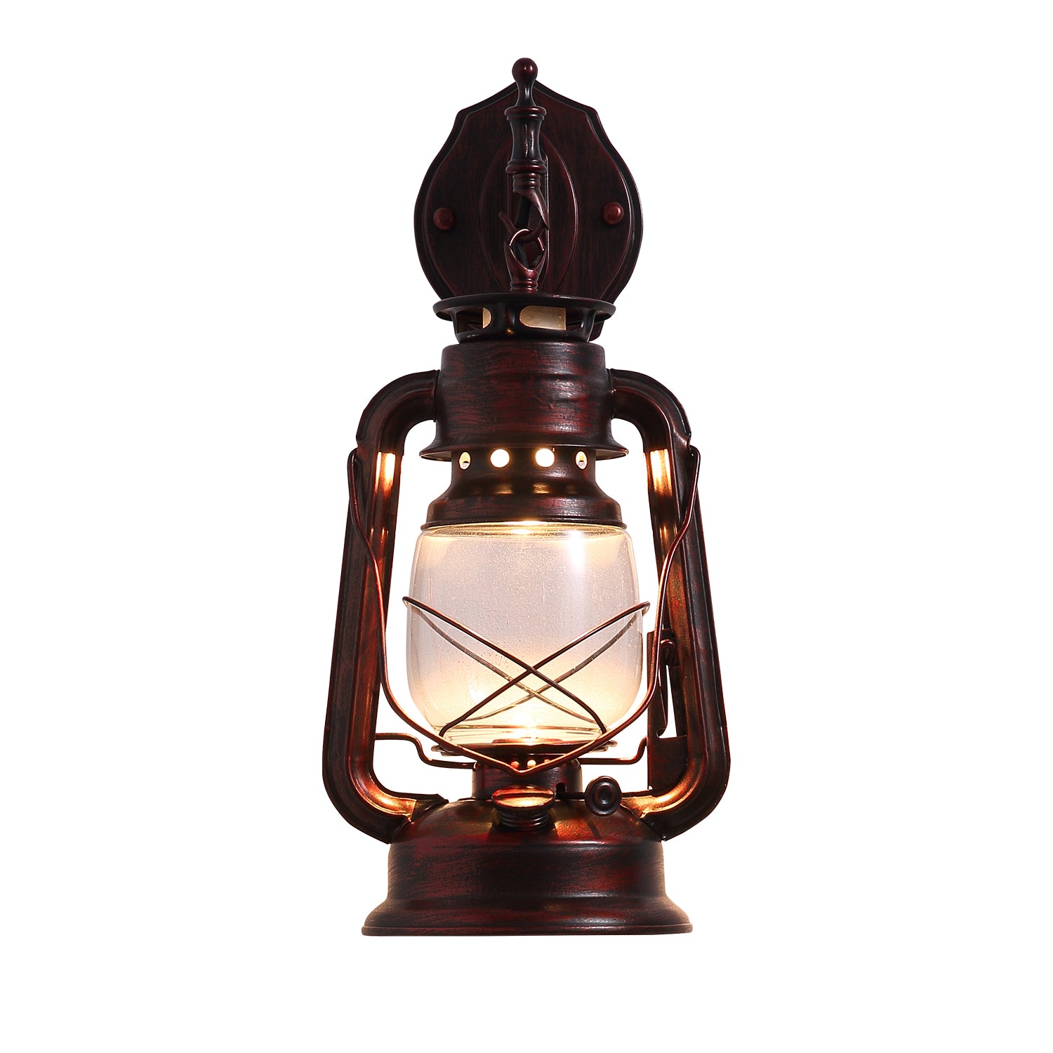 Rustic Lantern Outdoor Wall Sconce