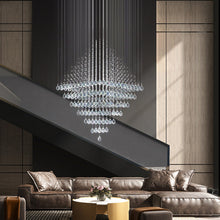 Rubik Lighting - Diamond Shape Crystal Chandelier - Living Room