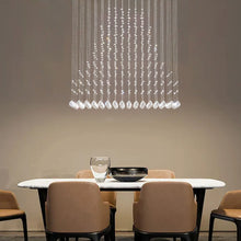 Pyramid Crystal Raindrop Ceiling Light