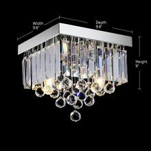 Modern Crystal Raindrop Ceiling Lighting With Warm Light